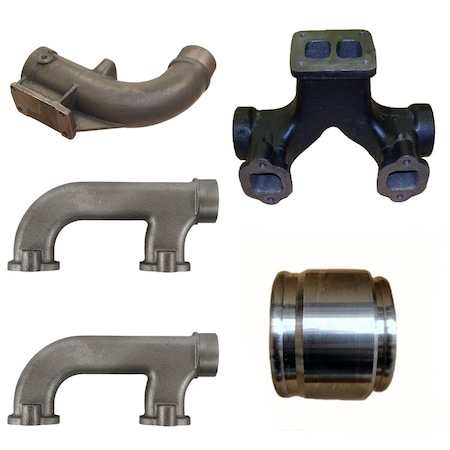 Aic Replacement Parts A76322 Manifold Set w Sleeve & Elbow Fits Case IH 2290 2294 2390 2394 2470 2590 A76322-SLEEVE-ELBOW